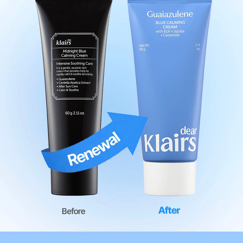 dear, klairs Midnight Blue Calming Cream 60ml | OLIVE YOUNG Global